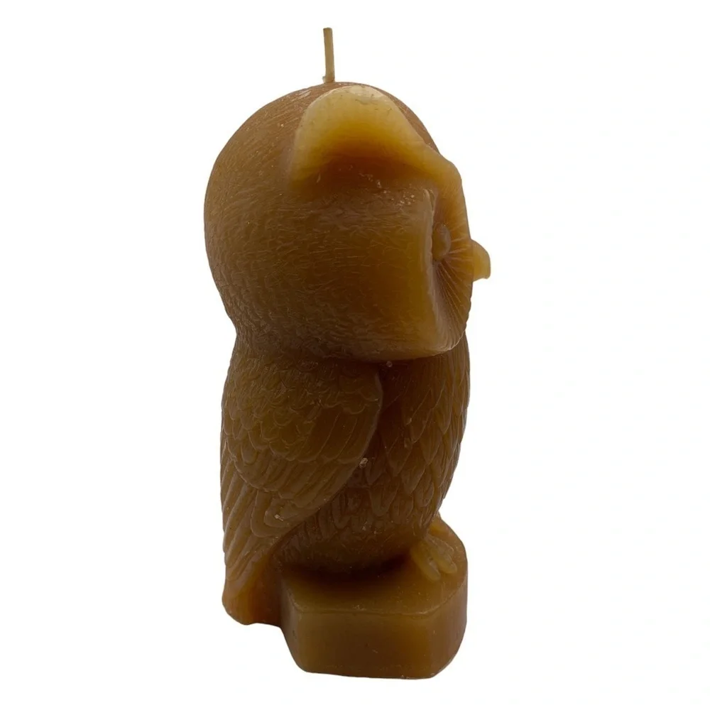 Vintage Owl Candle